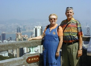 Bob & Pat at at Victoria Peak